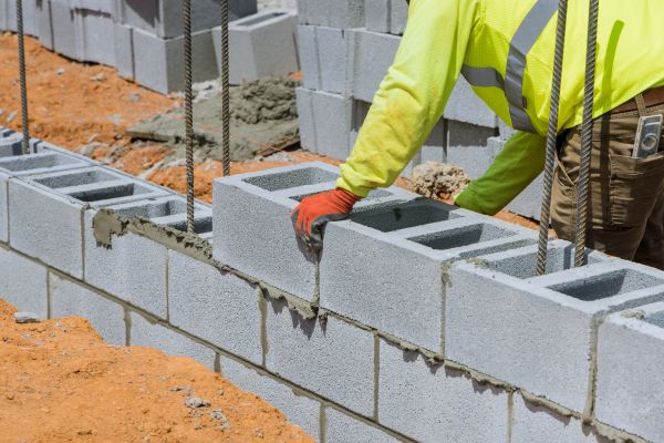 Concrete Blocks Installation in Mansfield