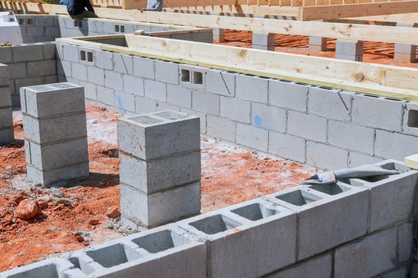 Cement Block Installation in Mansfield