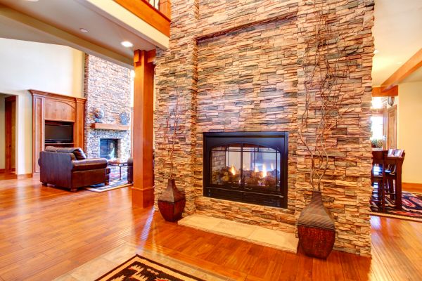 Stone Hearth Installation in Mansfield